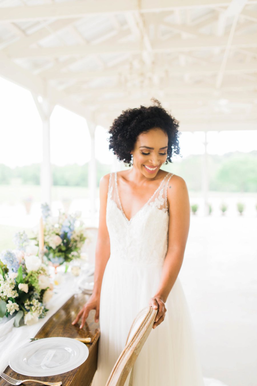 Blush & Blue Rustic Romantic Wedding Ideas via TheELD.com