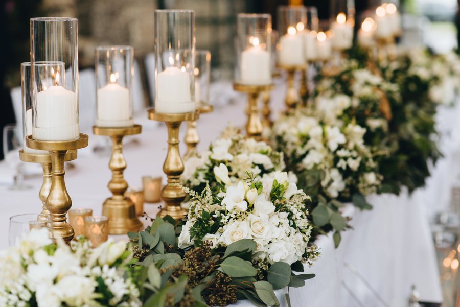 A Romantic Green & White Oceanside Miami Wedding via TheELD.com