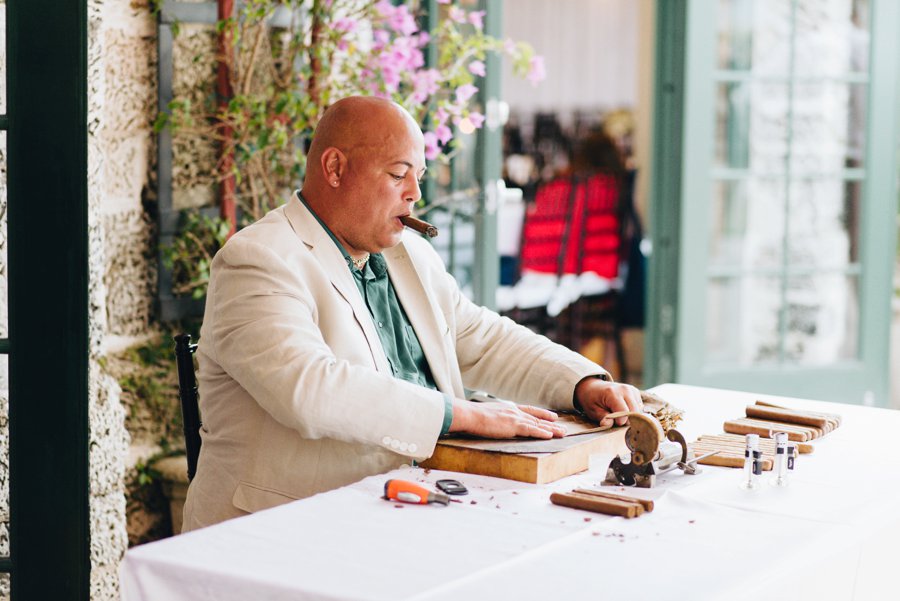 A Romantic Green & White Oceanside Miami Wedding via TheELD.com