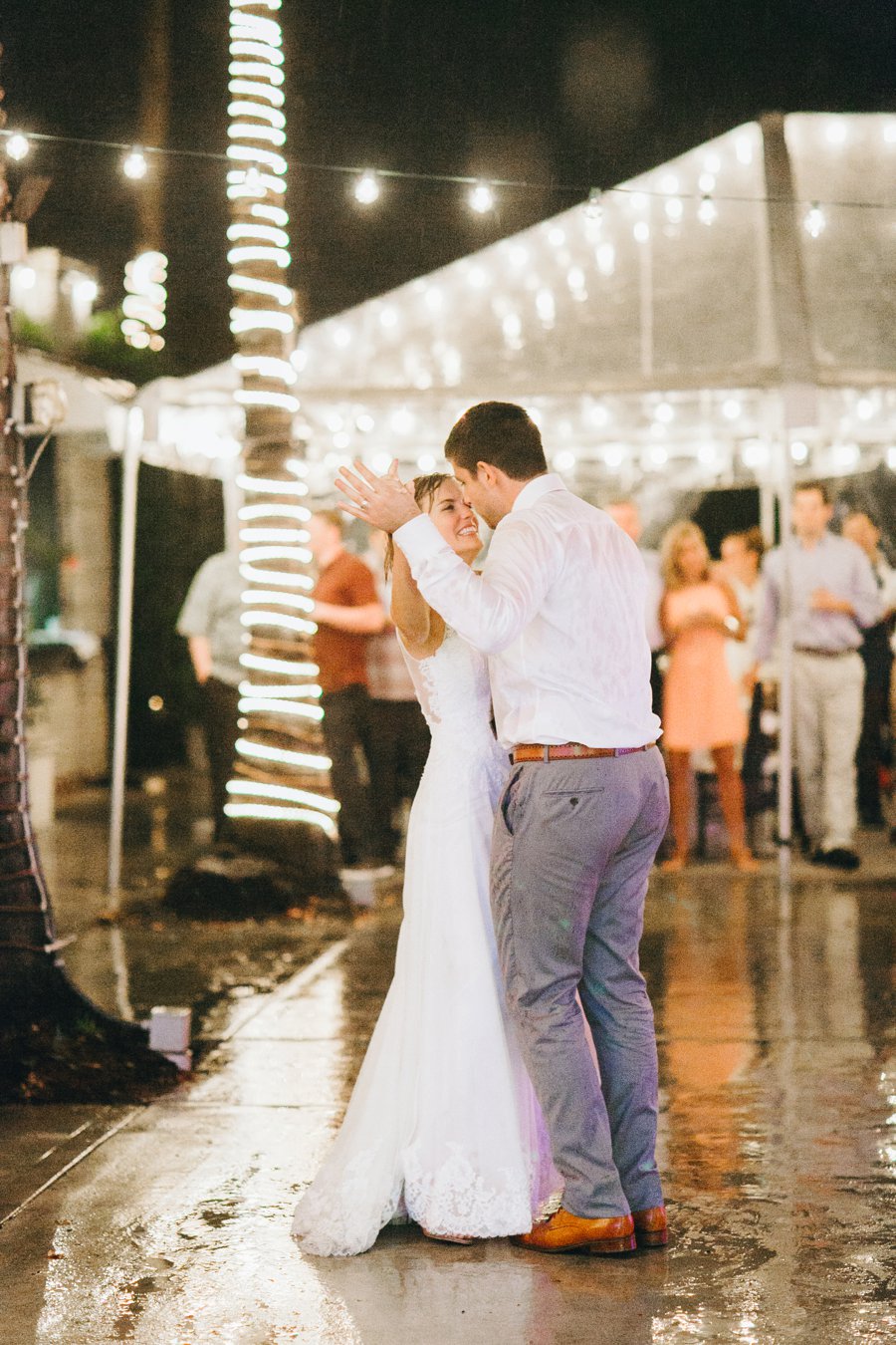 A Romantic Green & White Oceanside Miami Wedding via TheELD.com