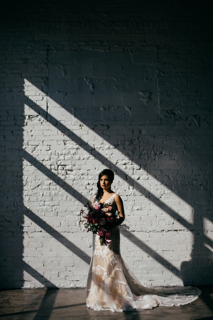 Romantic Pink & Red Industrial Wedding Ideas via TheELD.com