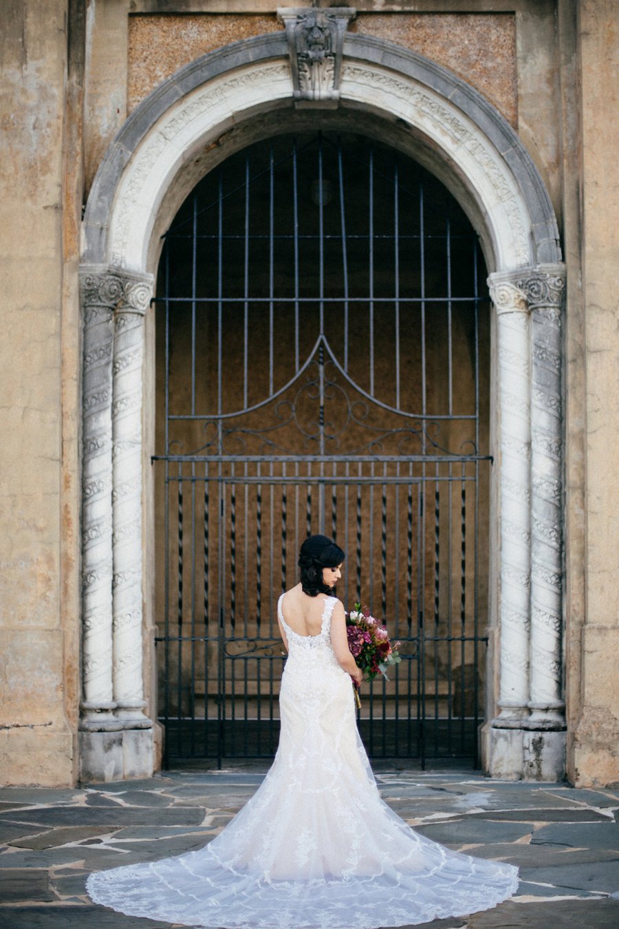 Romantic Pink & Red Industrial Wedding Ideas via TheELD.com