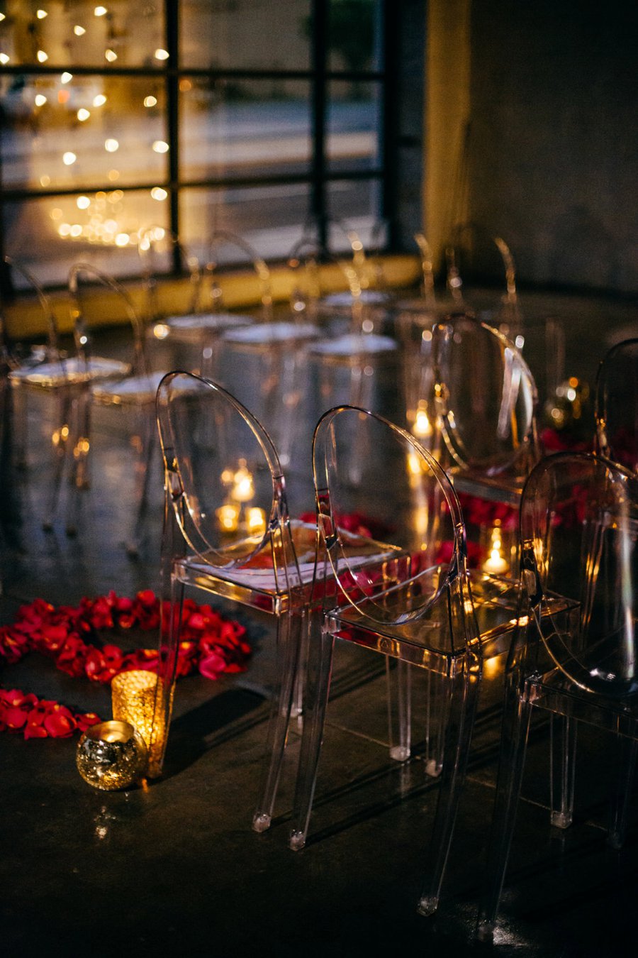 Romantic Pink & Red Industrial Wedding Ideas via TheELD.com