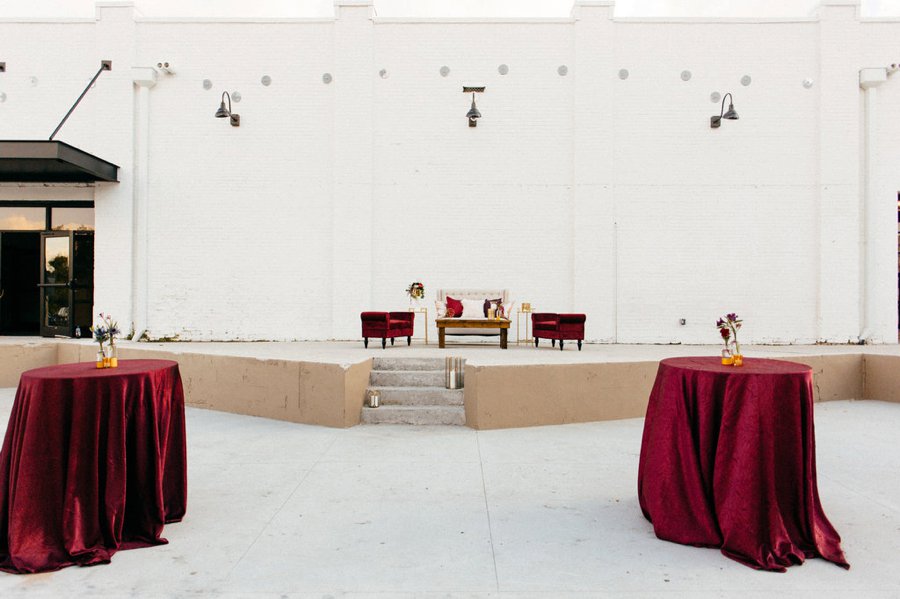 Romantic Pink & Red Industrial Wedding Ideas via TheELD.com