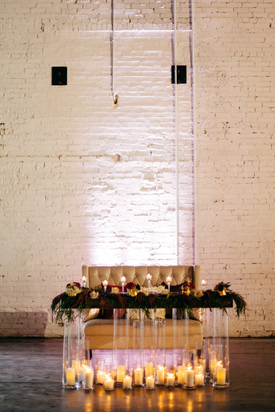 Romantic Pink & Red Industrial Wedding Ideas via TheELD.com