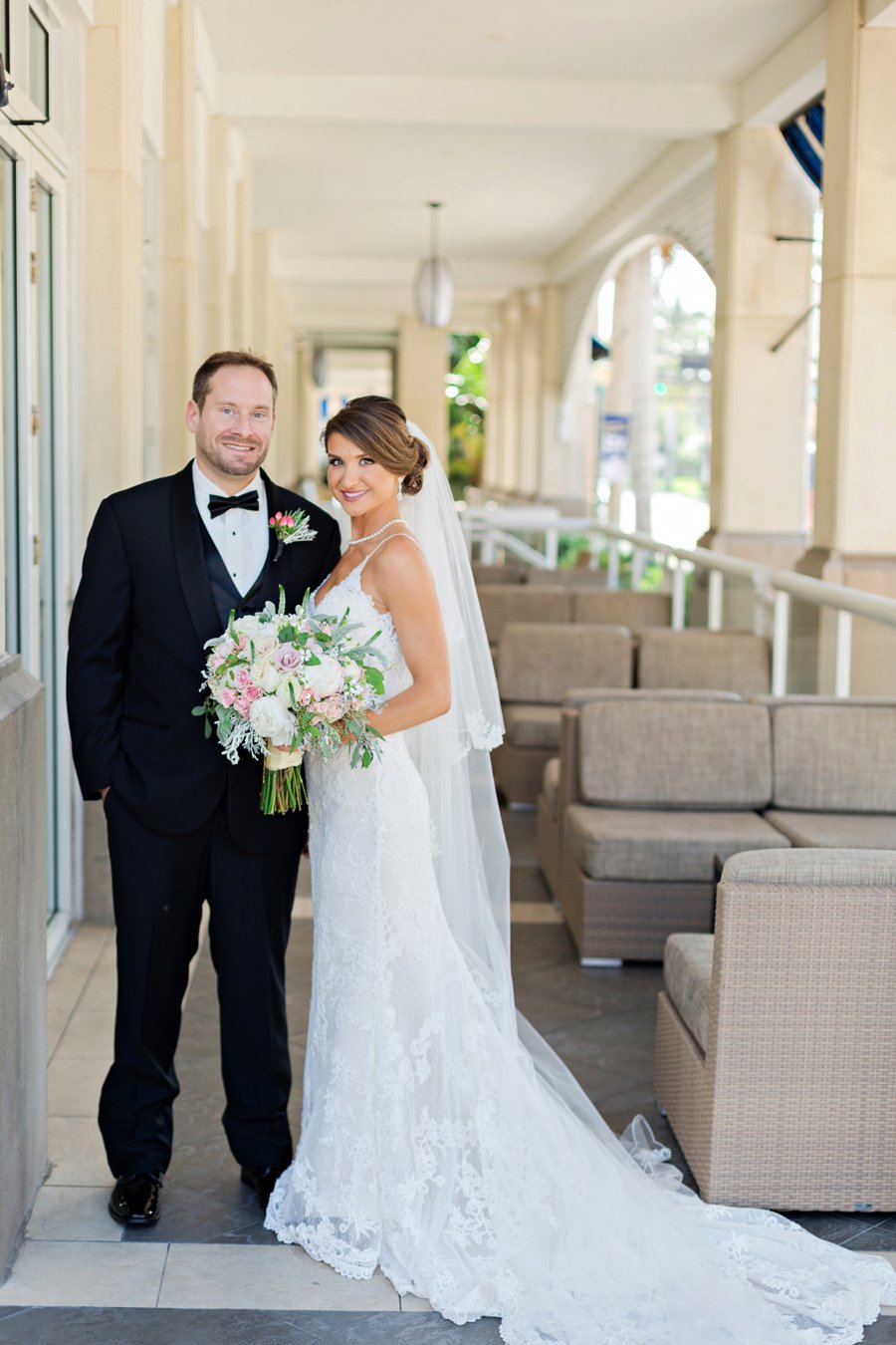 An Elegant Pink & Gold South Florida Wedding via TheELD.com