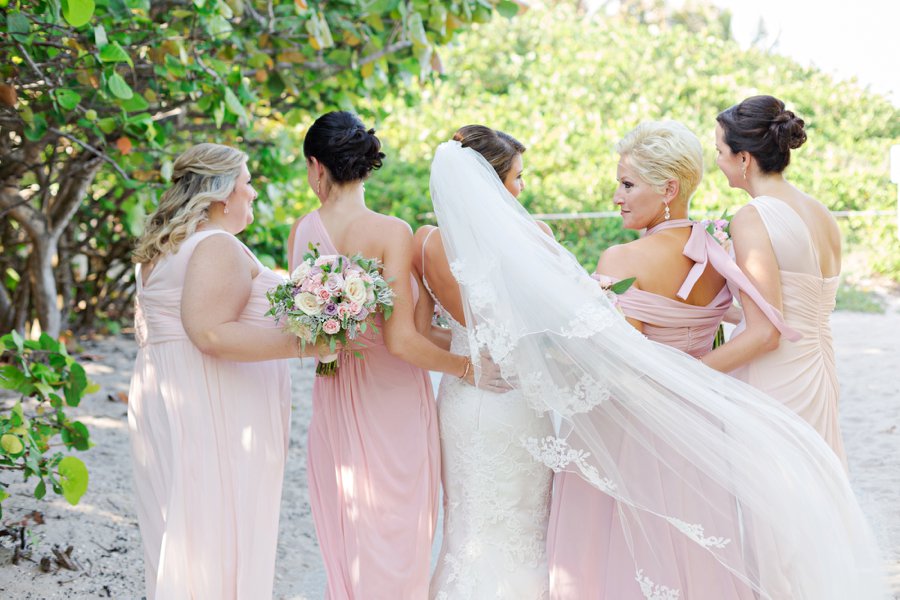 An Elegant Pink & Gold South Florida Wedding via TheELD.com