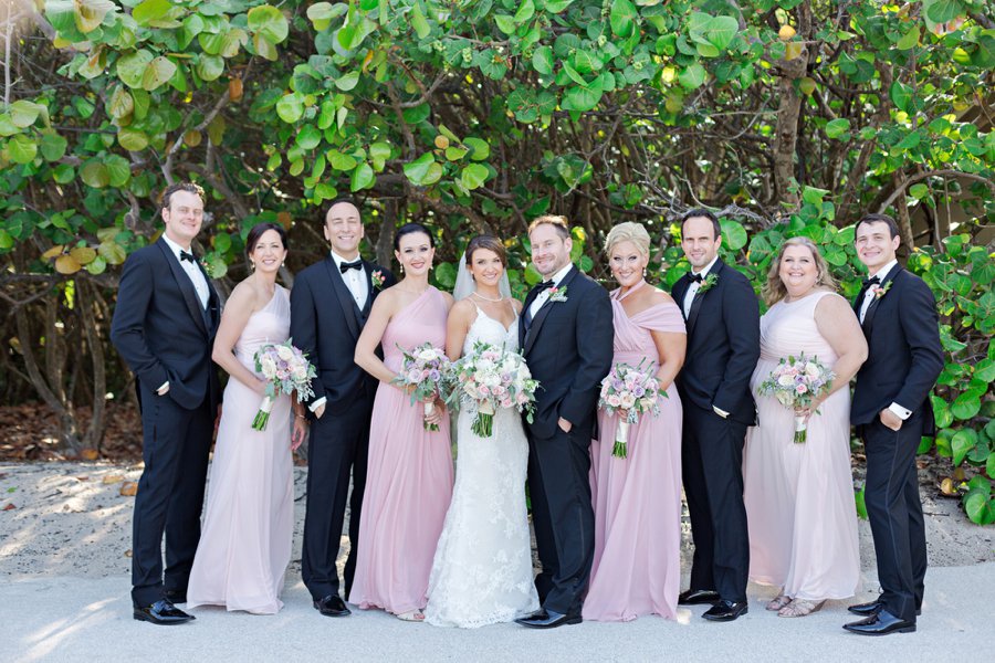 An Elegant Pink & Gold South Florida Wedding via TheELD.com