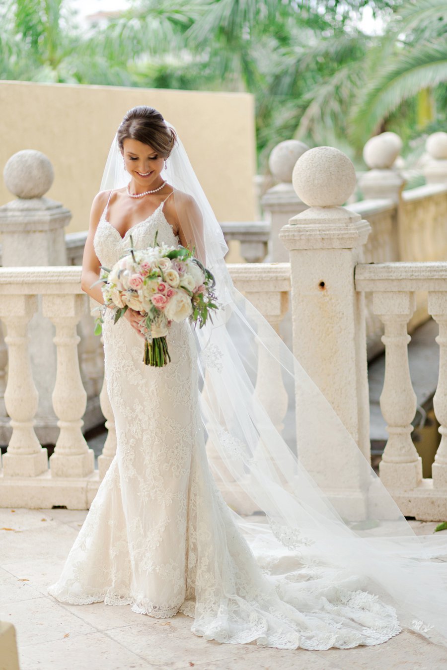 An Elegant Pink & Gold South Florida Wedding via TheELD.com