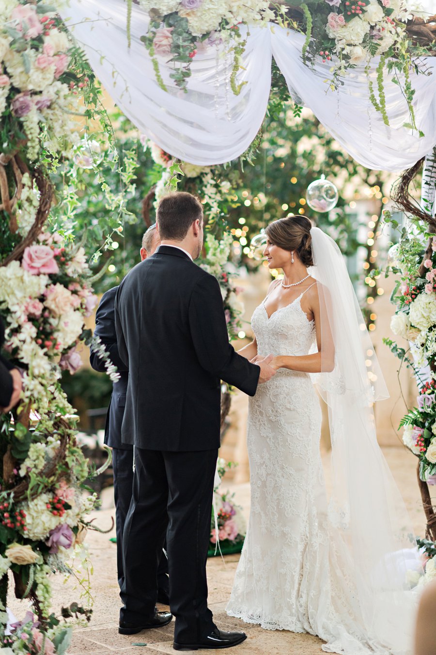 An Elegant Pink & Gold South Florida Wedding via TheELD.com