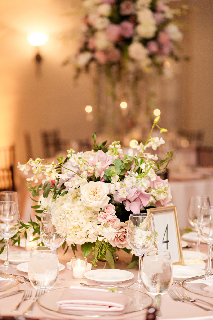 An Elegant Pink & Gold South Florida Wedding via TheELD.com