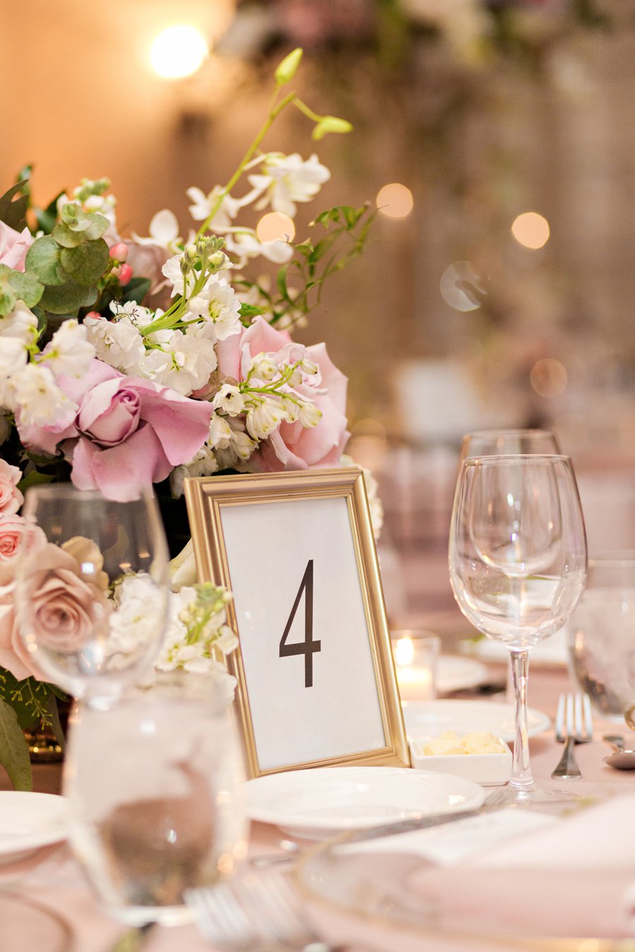 An Elegant Pink & Gold South Florida Wedding via TheELD.com