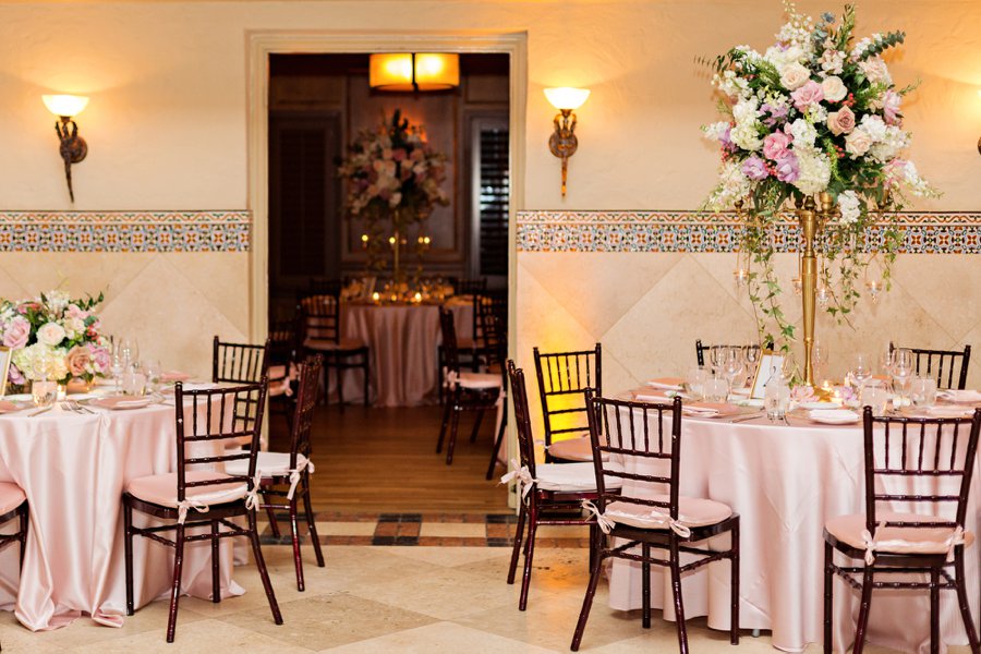 An Elegant Pink & Gold South Florida Wedding via TheELD.com