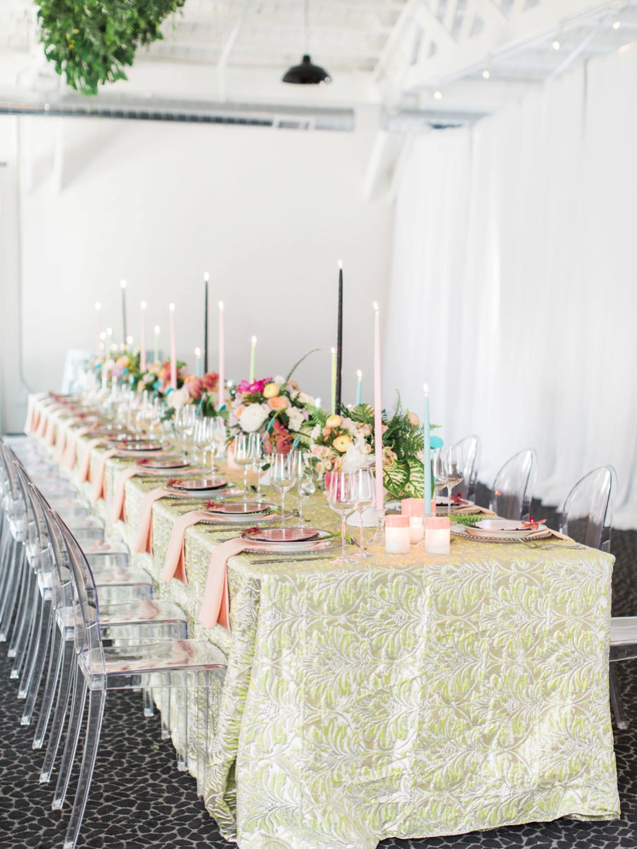 A Colorful Tropical Dinner Party via TheELD.com