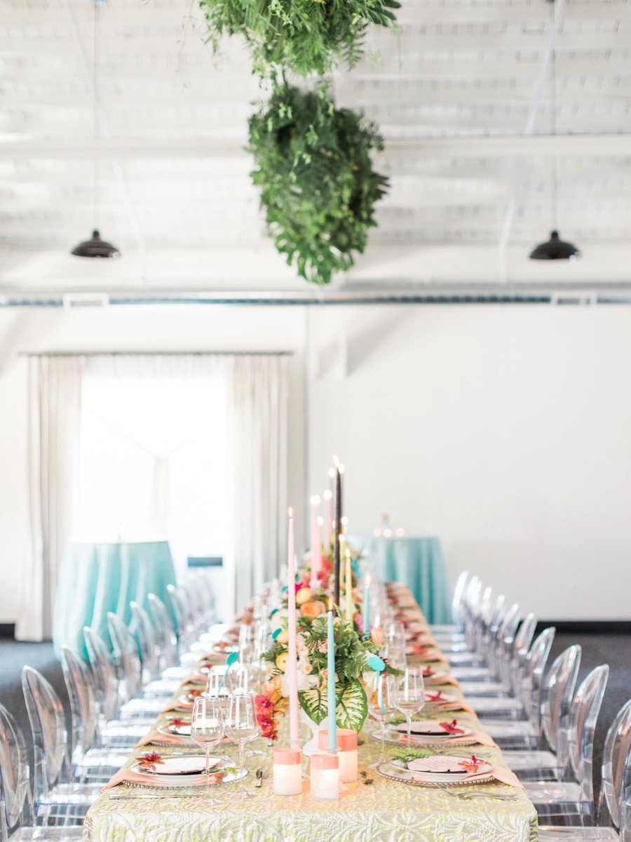 A Colorful Tropical Dinner Party via TheELD.com