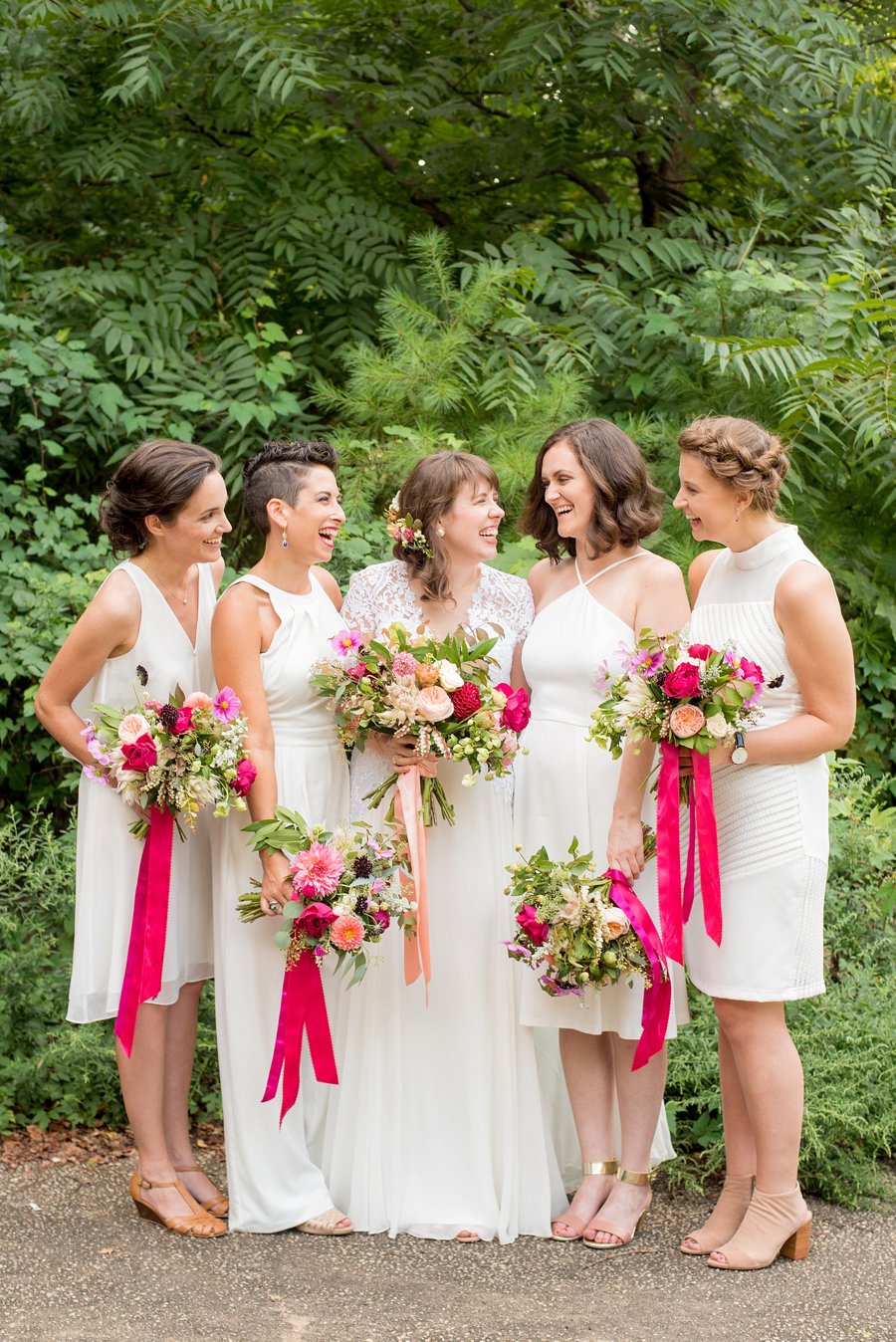 An Elegant Pink & White Brooklyn Wedding via TheELD.com