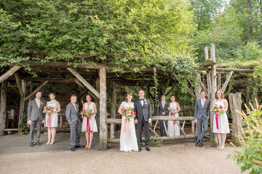 An Elegant Pink & White Brooklyn Wedding via TheELD.com