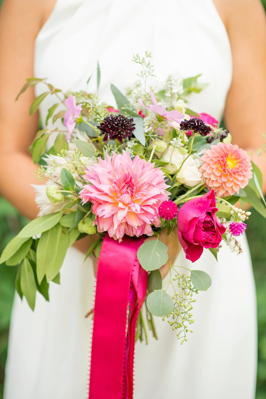 An Elegant Pink & White Brooklyn Wedding via TheELD.com