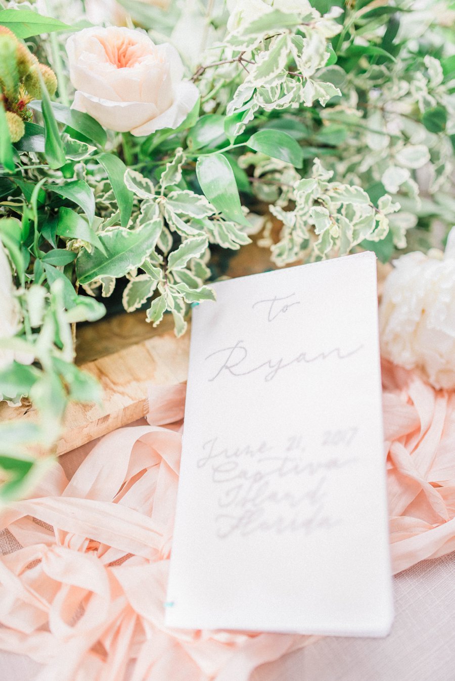 Blush & Peach Florida Destination Wedding Ideas via TheELD.com