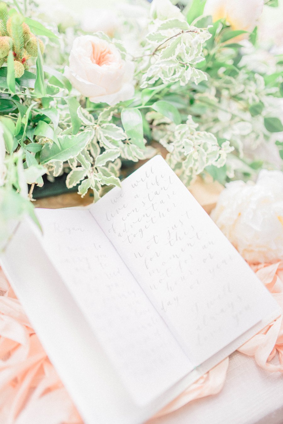 Blush & Peach Florida Destination Wedding Ideas via TheELD.com