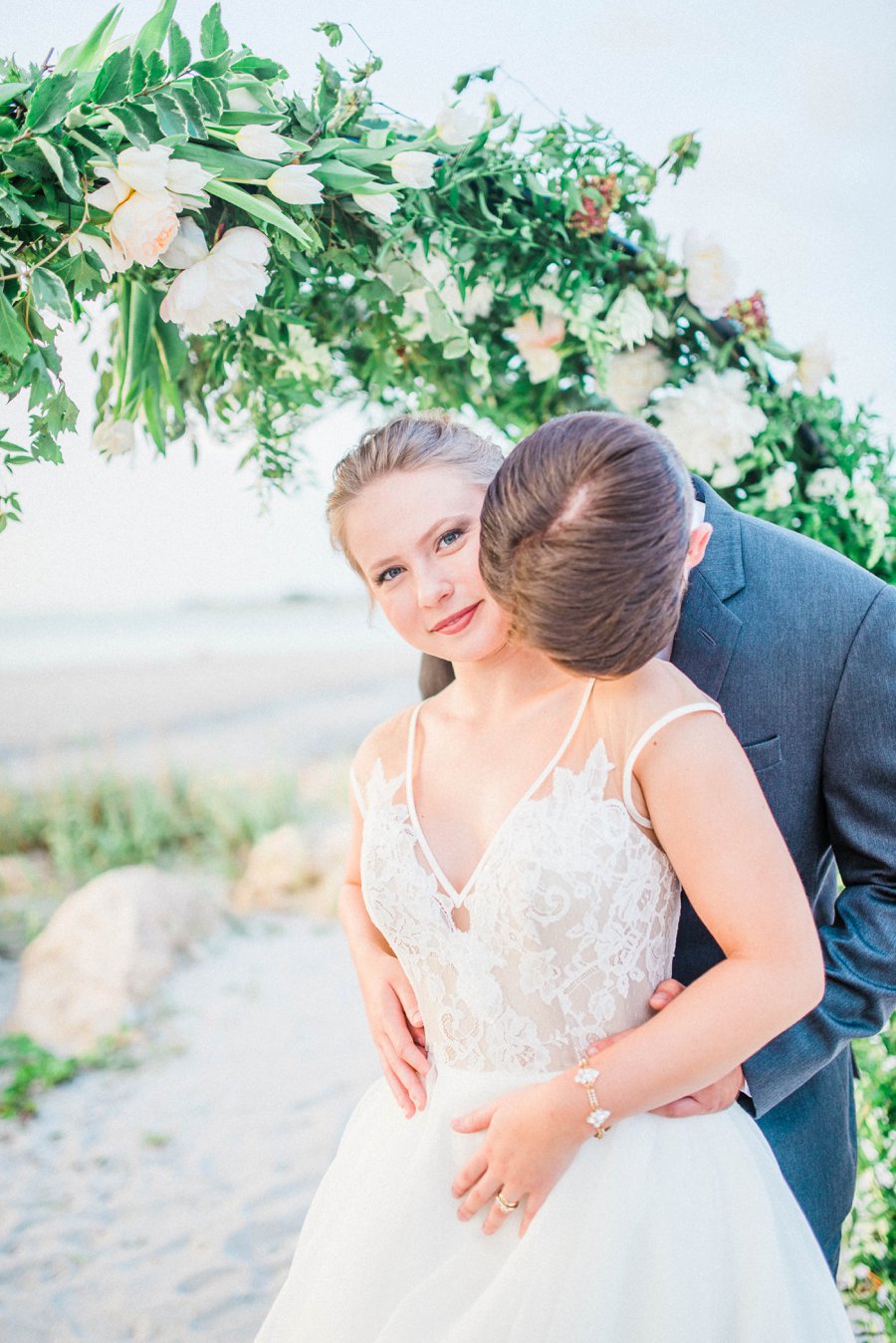 Blush & Peach Florida Destination Wedding Ideas via TheELD.com