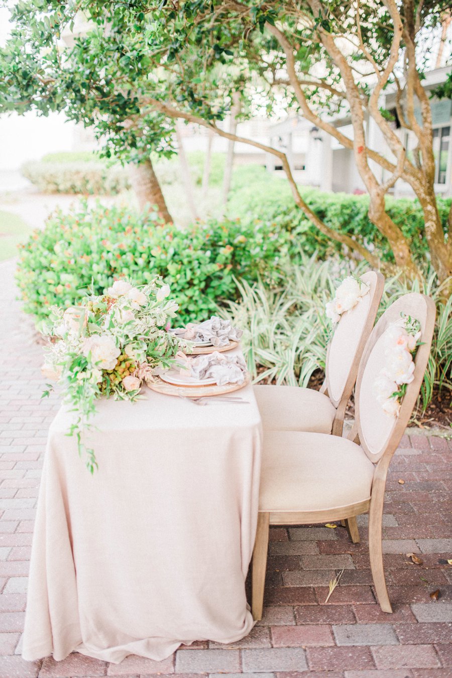 Blush & Peach Florida Destination Wedding Ideas via TheELD.com