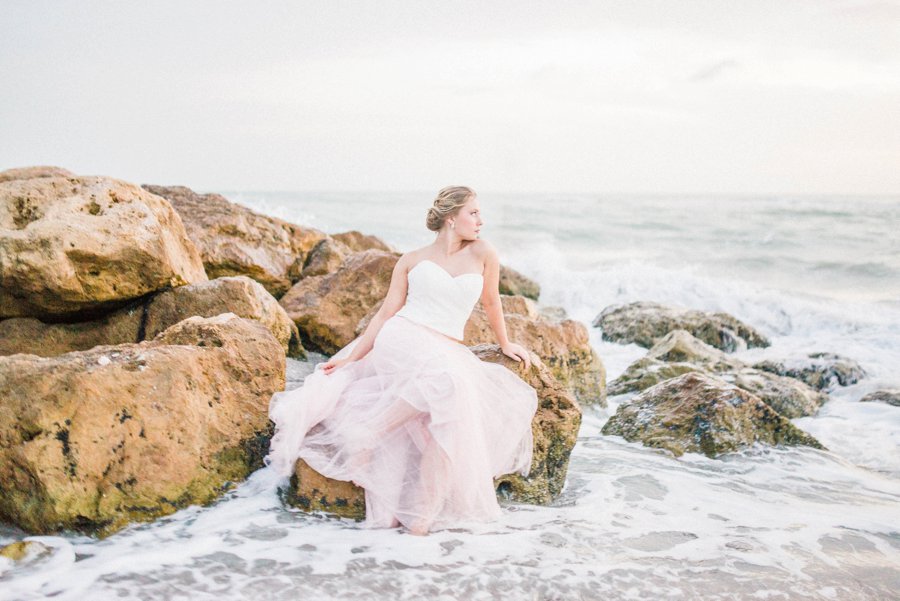 Blush & Peach Florida Destination Wedding Ideas via TheELD.com