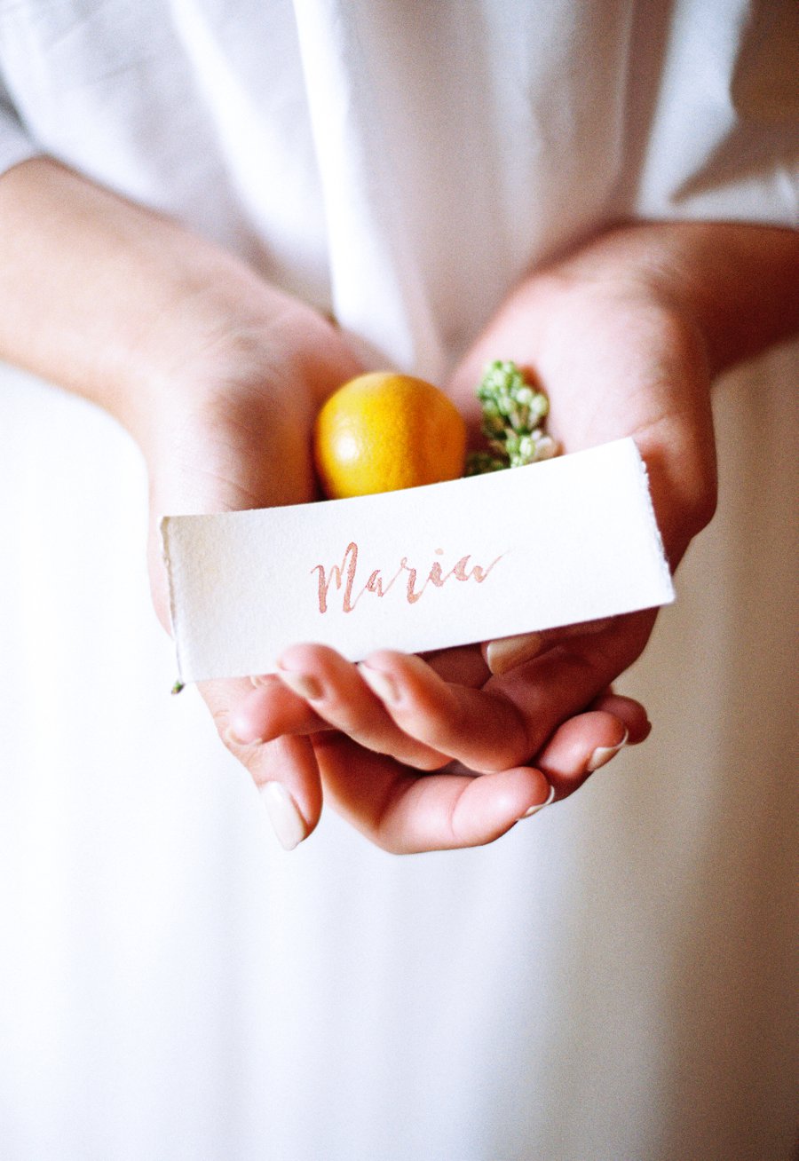 Peach, Yellow, and Green Tropical Wedding Ideas via TheELD.com