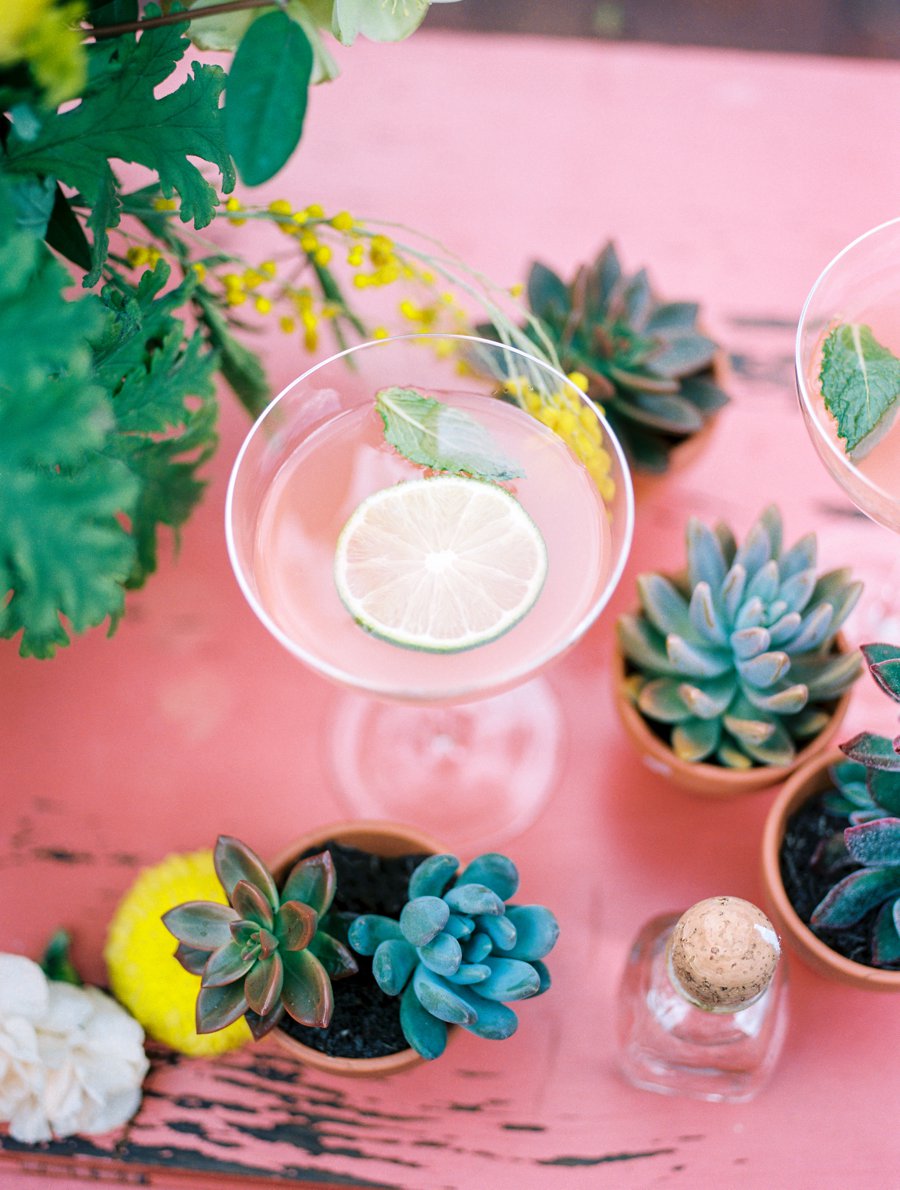 Peach, Yellow, and Green Tropical Wedding Ideas via TheELD.com