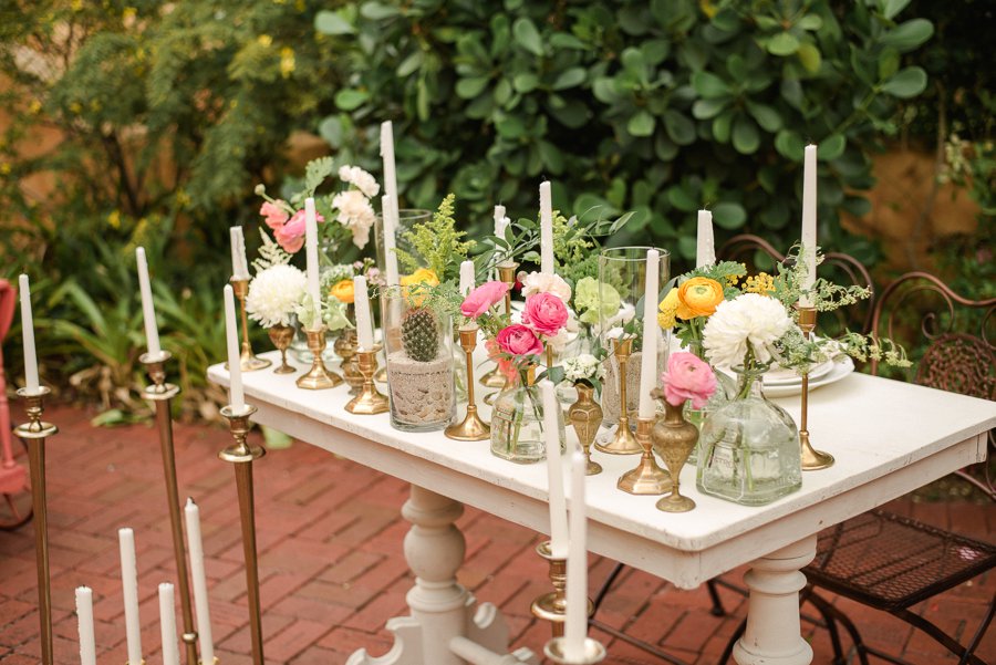 Peach, Yellow, and Green Tropical Wedding Ideas via TheELD.com