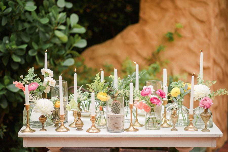 Peach, Yellow, and Green Tropical Wedding Ideas via TheELD.com