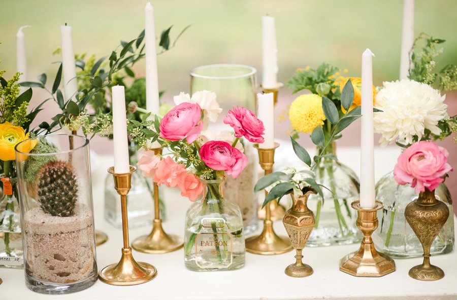 Peach, Yellow, and Green Tropical Wedding Ideas via TheELD.com