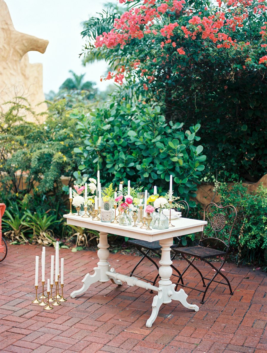 Peach, Yellow, and Green Tropical Wedding Ideas via TheELD.com