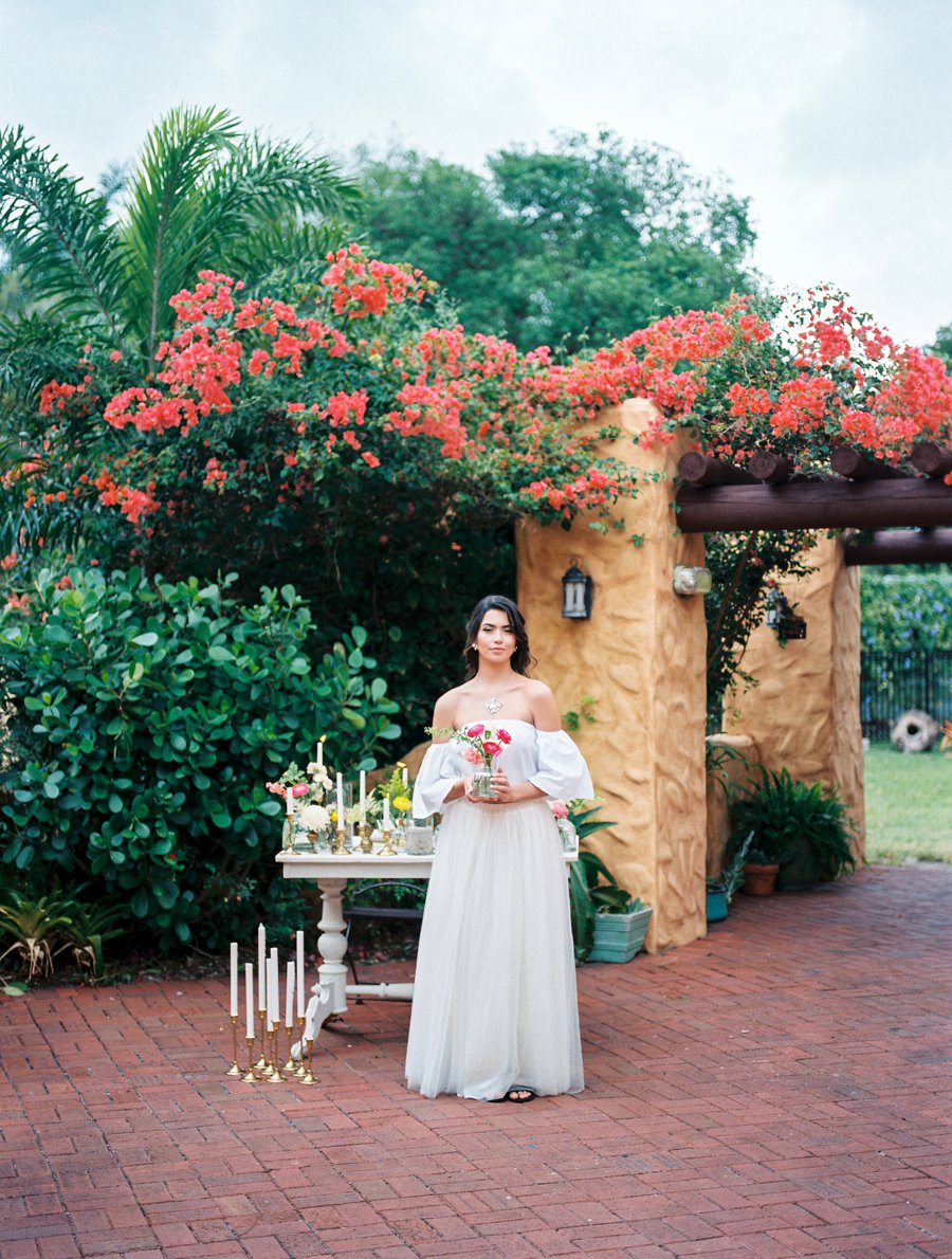 Peach, Yellow, and Green Tropical Wedding Ideas via TheELD.com