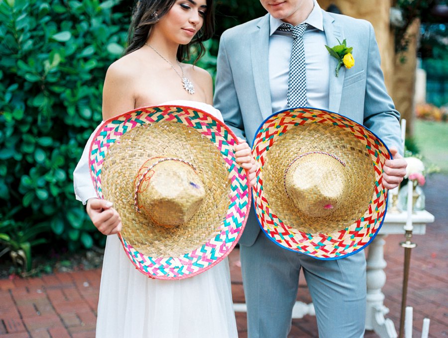 Peach, Yellow, and Green Tropical Wedding Ideas via TheELD.com