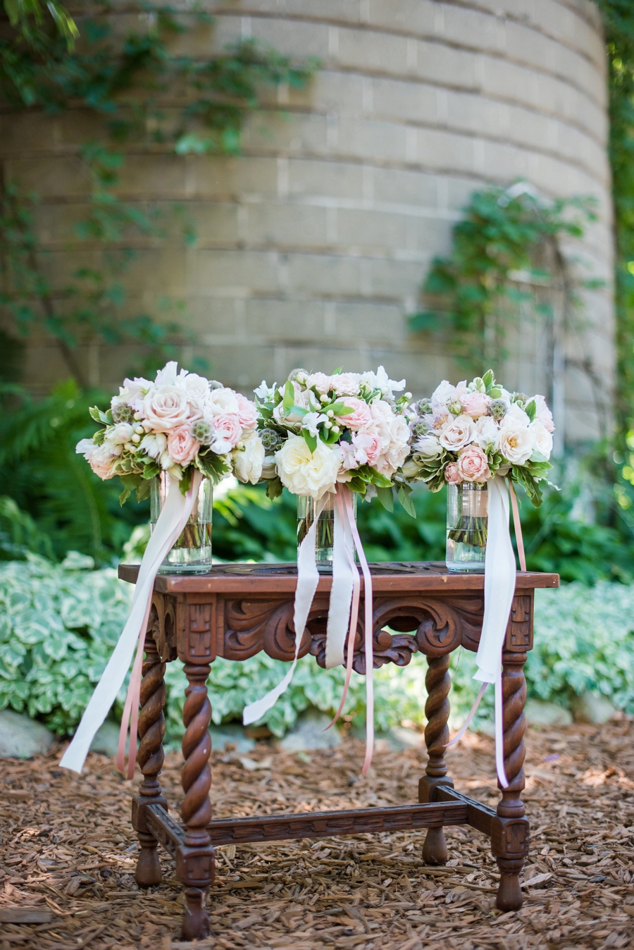 Elegant Burgundy & Blush Michigan Wedding via TheELD.com