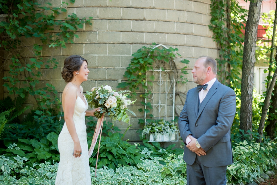 Elegant Burgundy & Blush Michigan Wedding via TheELD.com