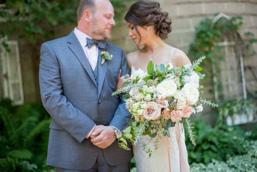 Elegant Burgundy & Blush Michigan Wedding via TheELD.com