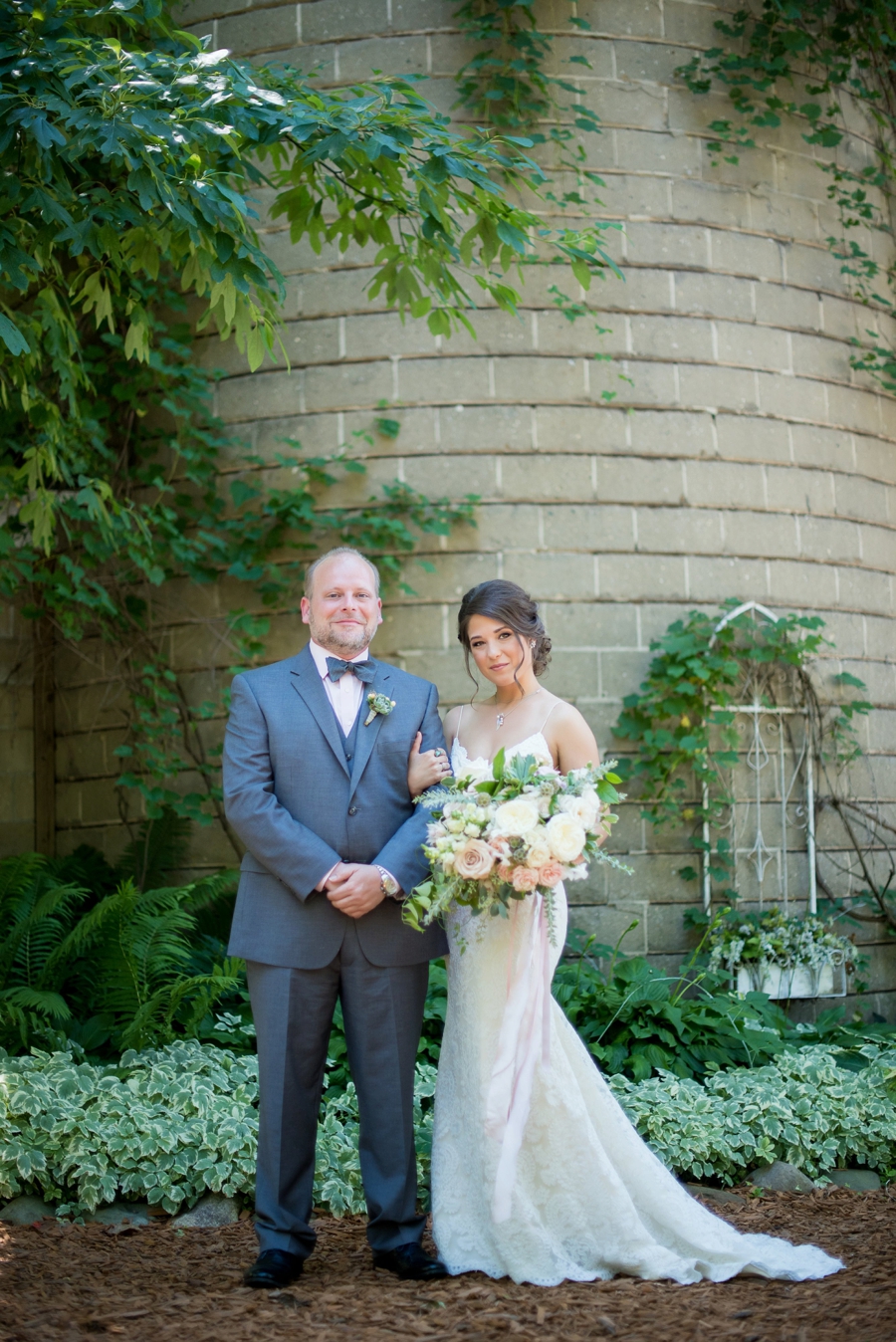 Elegant Burgundy & Blush Michigan Wedding via TheELD.com