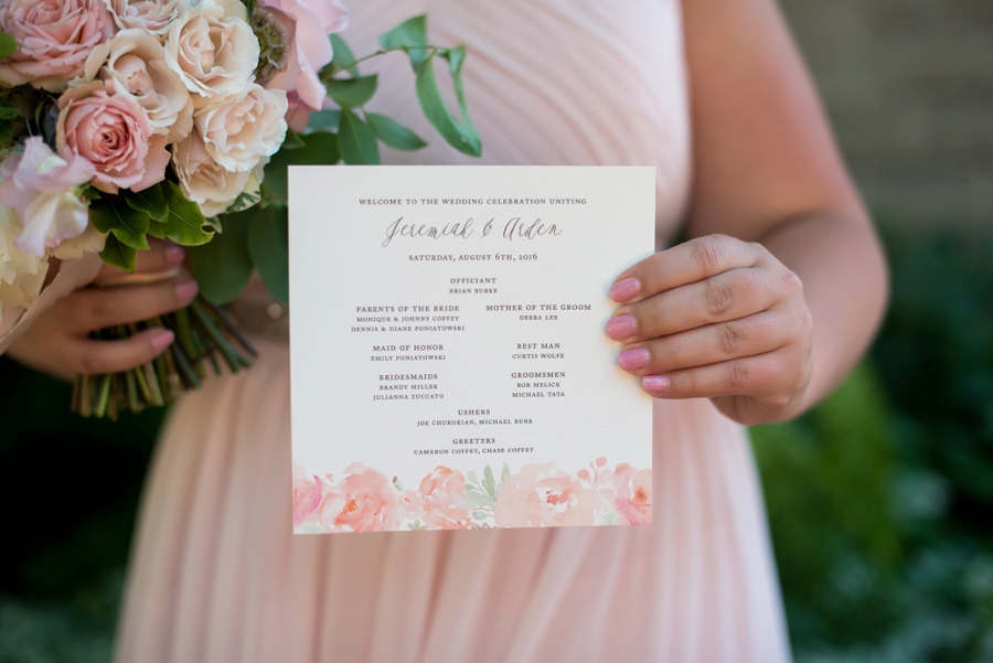 Elegant Burgundy & Blush Michigan Wedding via TheELD.com