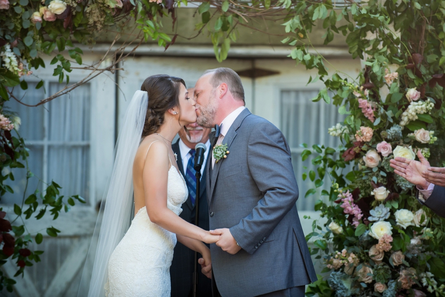 Elegant Burgundy & Blush Michigan Wedding via TheELD.com