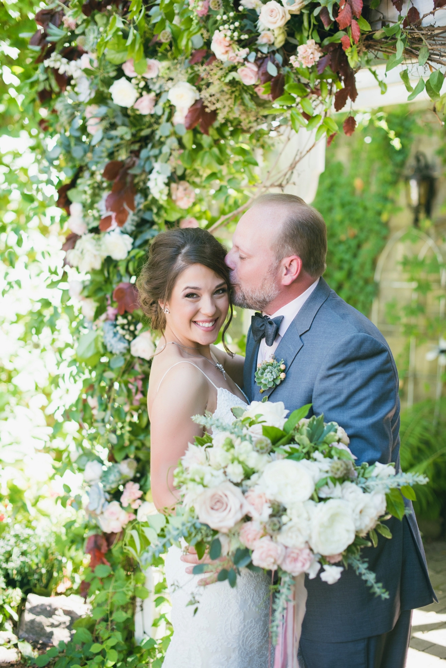 Elegant Burgundy & Blush Michigan Wedding via TheELD.com