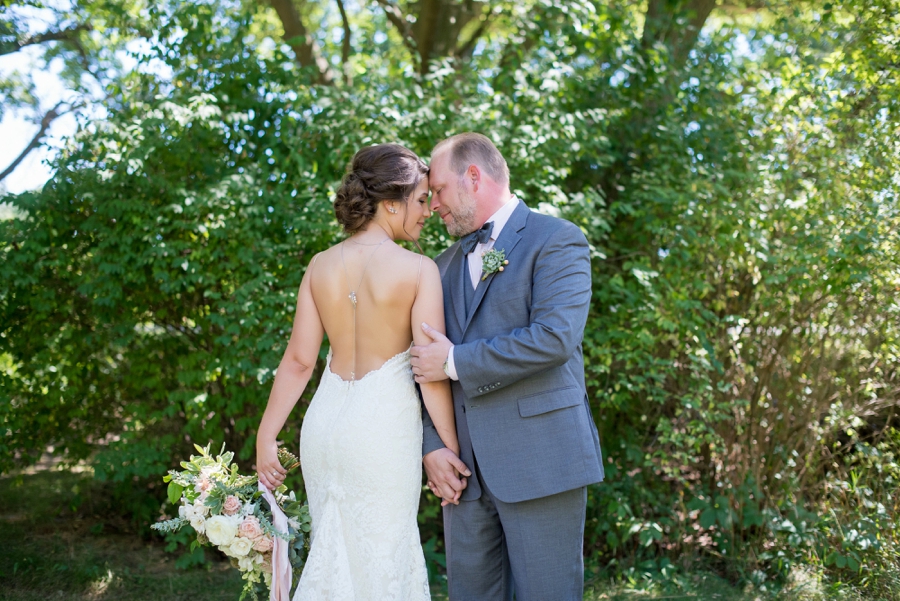 Elegant Burgundy & Blush Michigan Wedding via TheELD.com