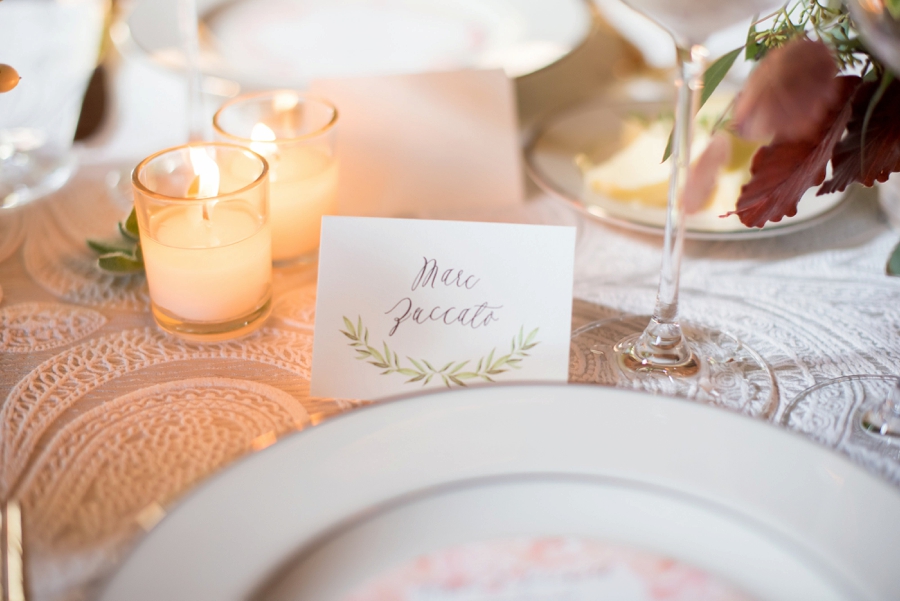 Elegant Burgundy & Blush Michigan Wedding via TheELD.com