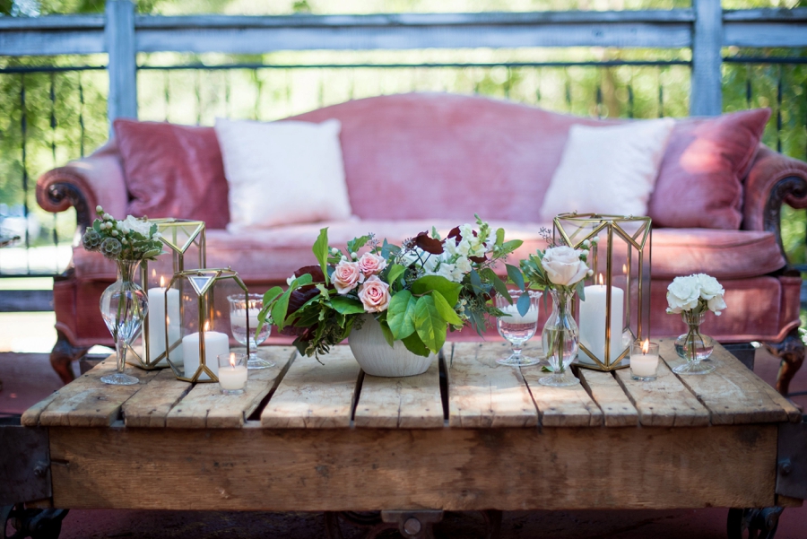 Elegant Burgundy & Blush Michigan Wedding via TheELD.com