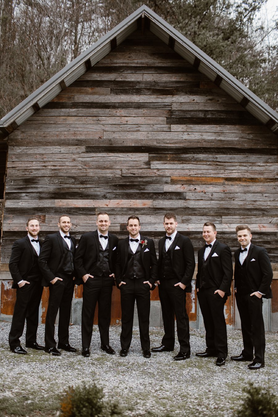 Red and White Rustic Wedding In Tennessee via TheELD.com