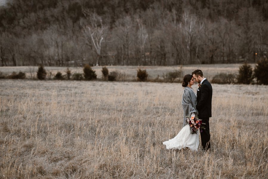 Red and White Rustic Wedding In Tennessee via TheELD.com