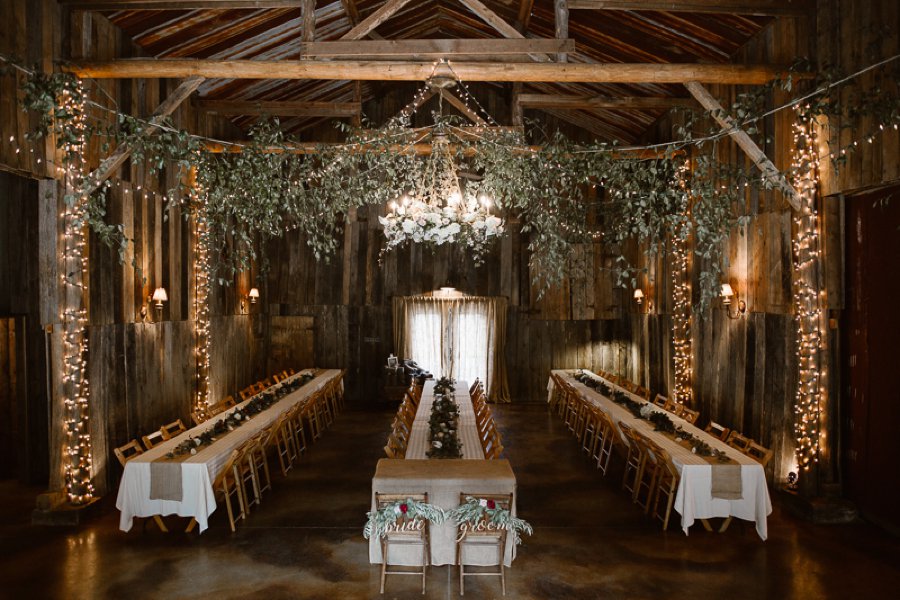 Red and White Rustic Wedding In Tennessee via TheELD.com