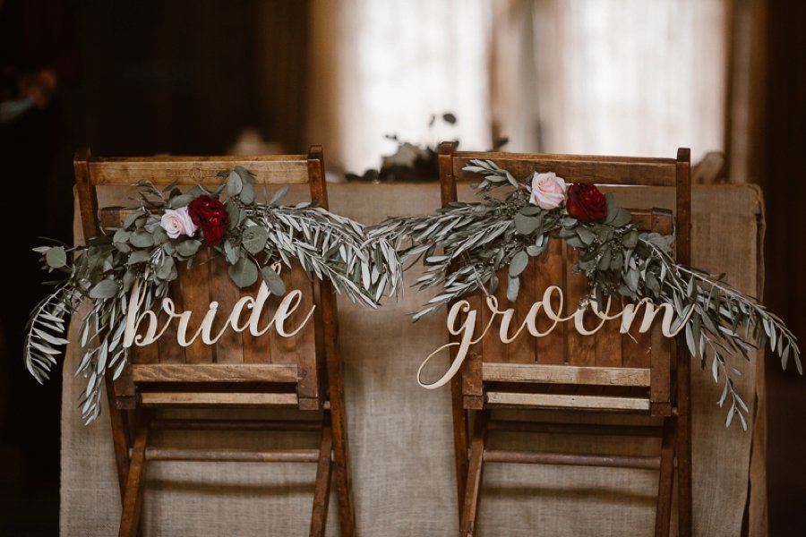 Red and White Rustic Wedding In Tennessee via TheELD.com