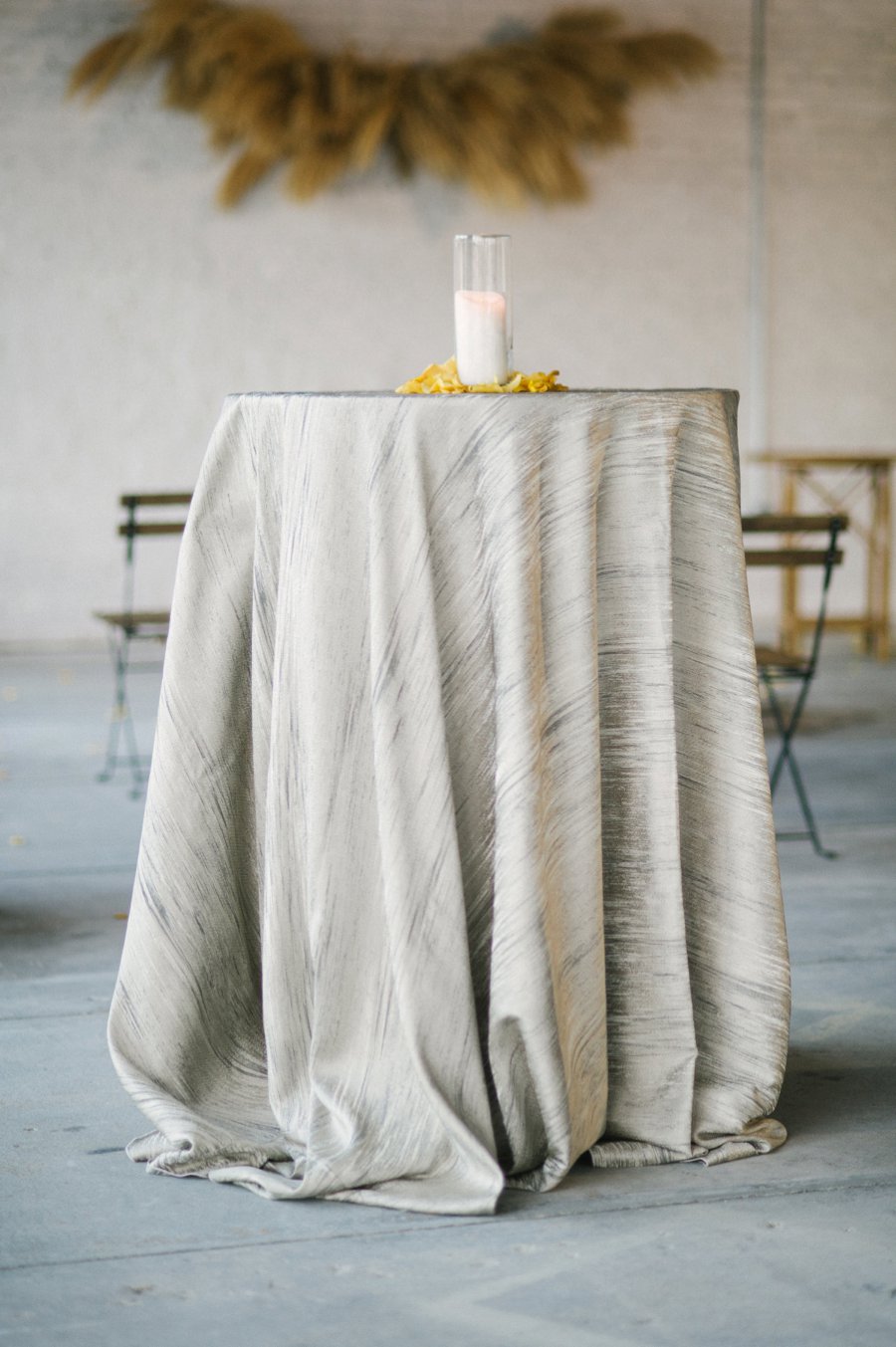 Romantic Peach & Yellow Industrial Wedding Ideas via TheELD.com